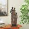 23" Family Tall African Decorative Sculpture with Gold Jewels